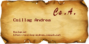 Csillag Andrea névjegykártya
